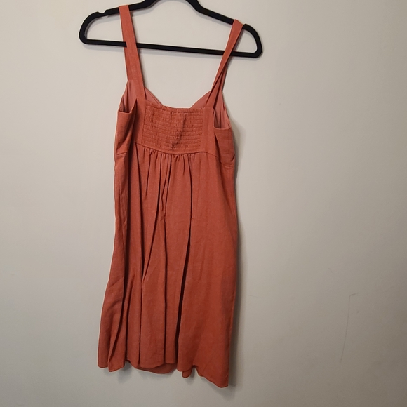 NWT LOFT Bow-Front Linen Blend Sundress – Terracotta Size Small - Picture 6 of 7